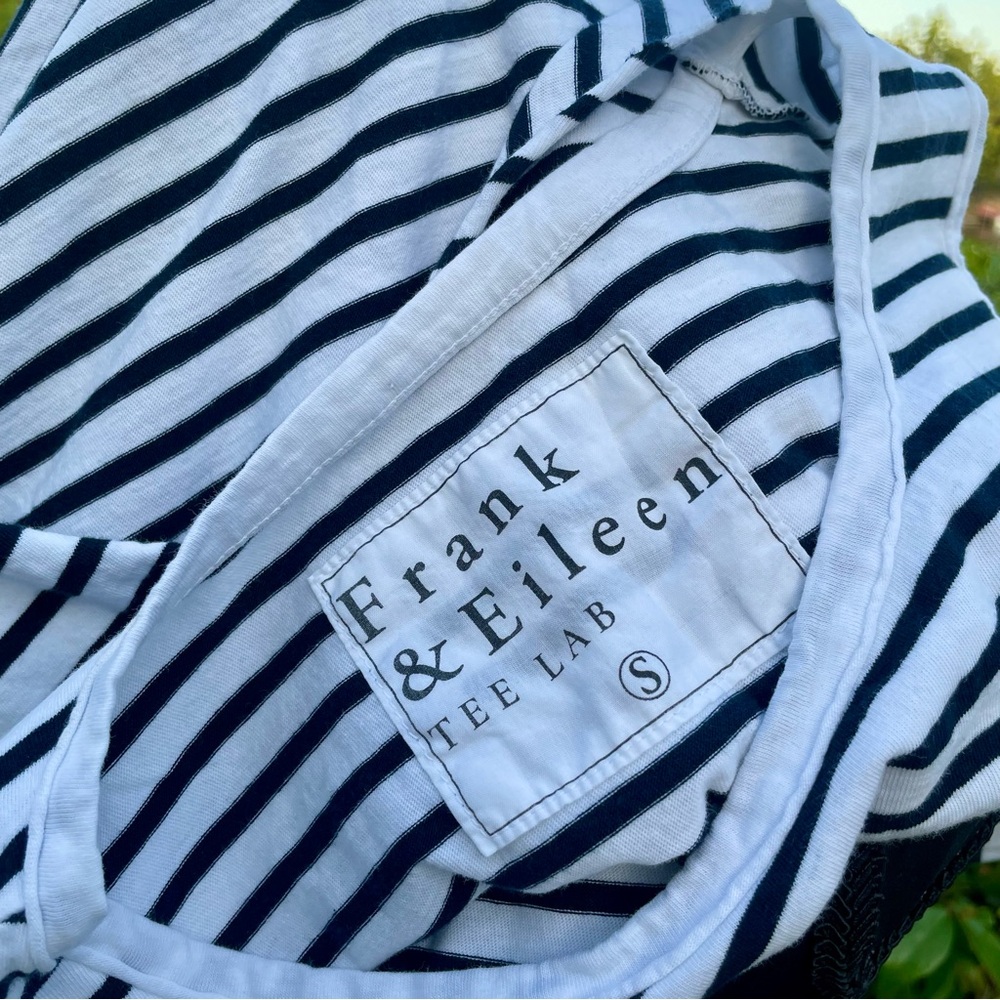 Frank & Eileen Tee Lab Striped Asymmetrical Jersey Tank Dress - size small - Picture 7 of 7